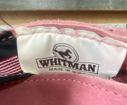 USED Whitman Pink Suede Bootcut Chaps, Medium Medium Pink