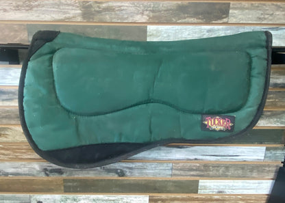 USED Tucker Tucker Trail Saddle Pad 27" x 30" Hunter Green/Black