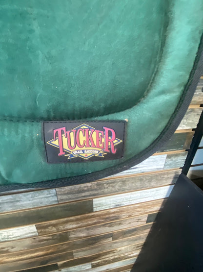 USED Tucker Tucker Trail Saddle Pad 27" x 30" Hunter Green/Black
