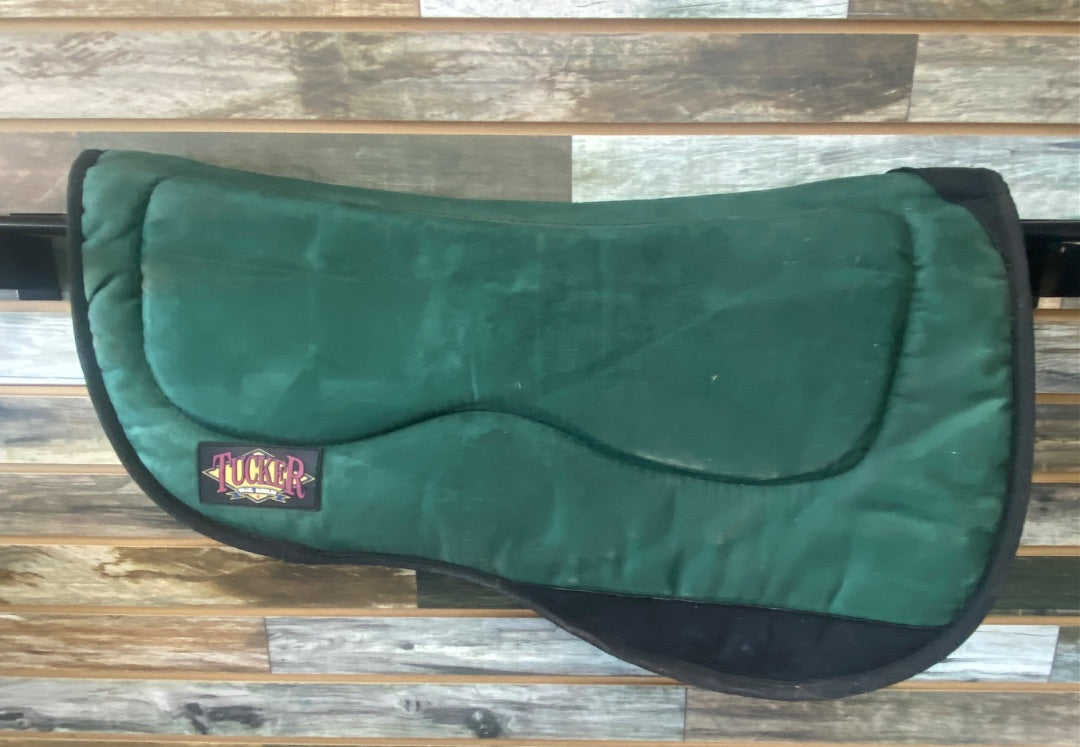 USED Tucker Tucker Trail Saddle Pad 27" x 30" Hunter Green/Black