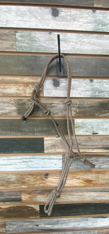 USED Weaver Weanling Rope Halter by Weaver Weanling Tan/Black