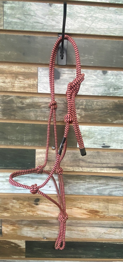 USED Silvertip Weanling Rope Halter Weanling Pink/Black