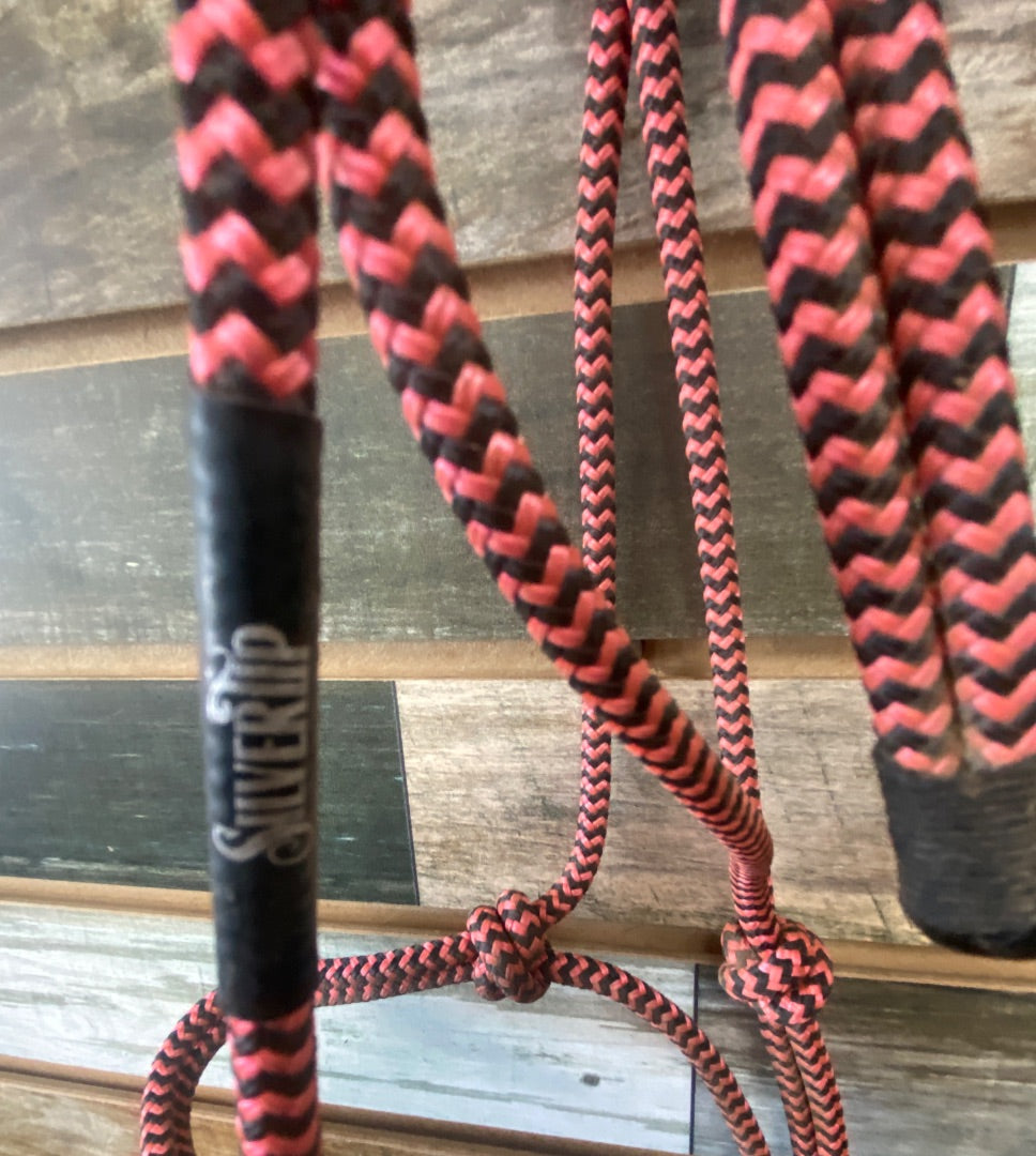 USED Silvertip Weanling Rope Halter Weanling Pink/Black