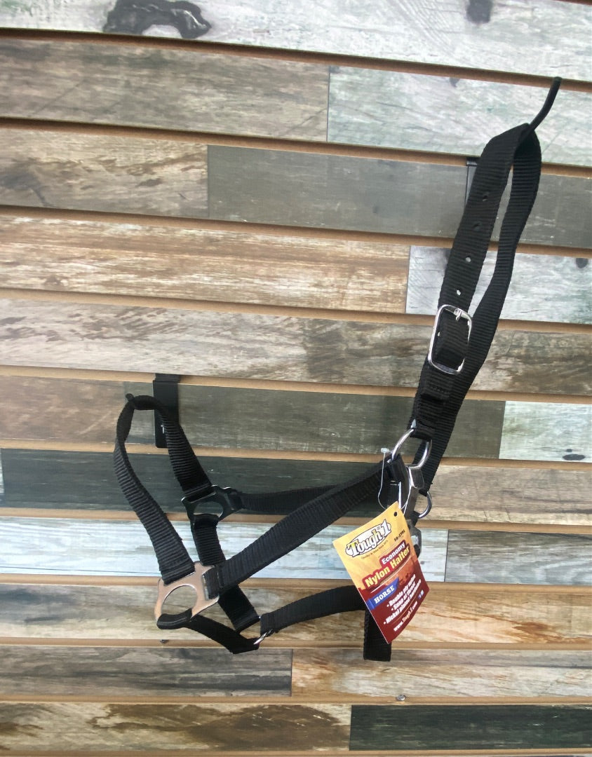 USED NWT Tough 1 Economy Halter Horse, Black, Nylon