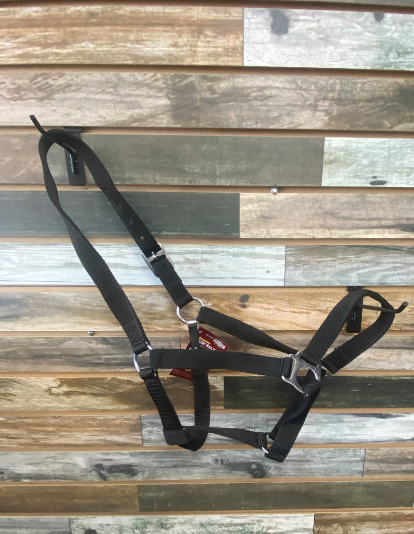 USED NWT Tough 1 Economy Halter Horse, Black, Nylon