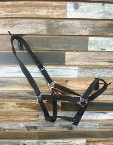 USED NWT Tough 1 Economy Halter Horse, Black, Nylon