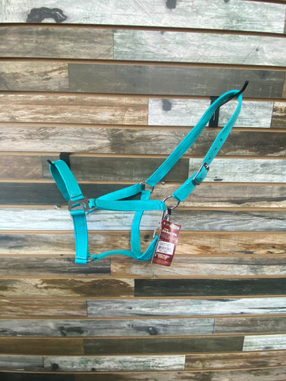 USED Tough1 NWT  Economy Nylon Halter, Teal