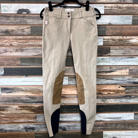 USED Tailored Sportsman Knee Patch Breeches 26L Tan