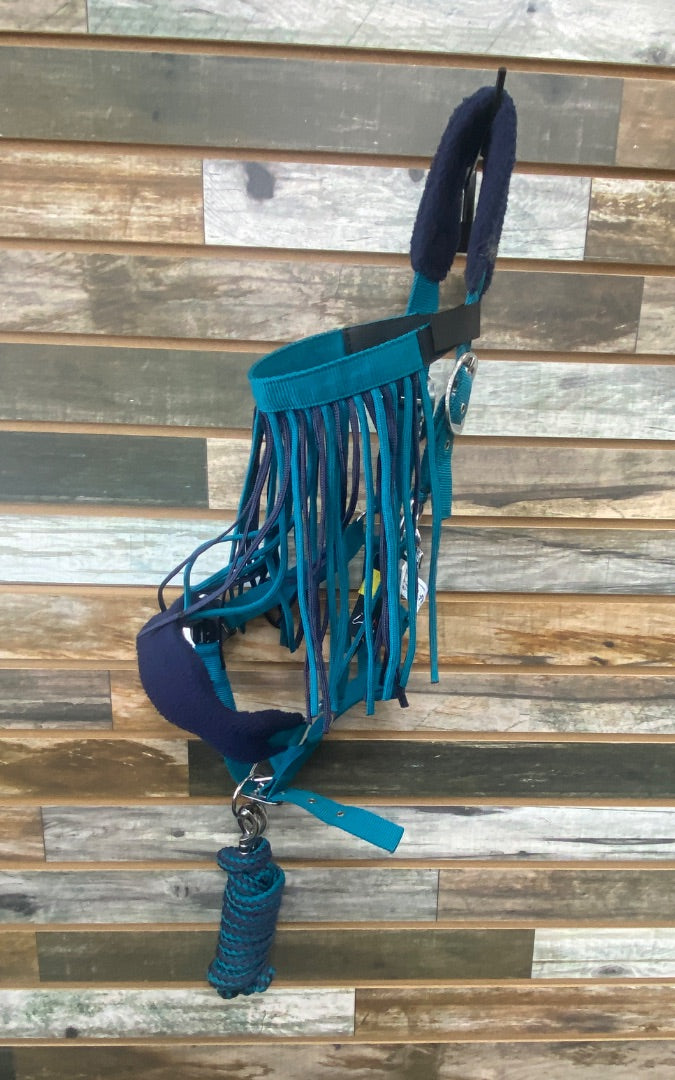 USED NWT, HKM Fringe Halter w/Lead Rope