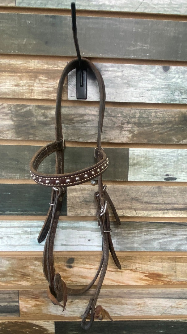 USED Martin Saddlery Dark Brown Leather Martin Saddlery Headstall Horse Dark Brown
