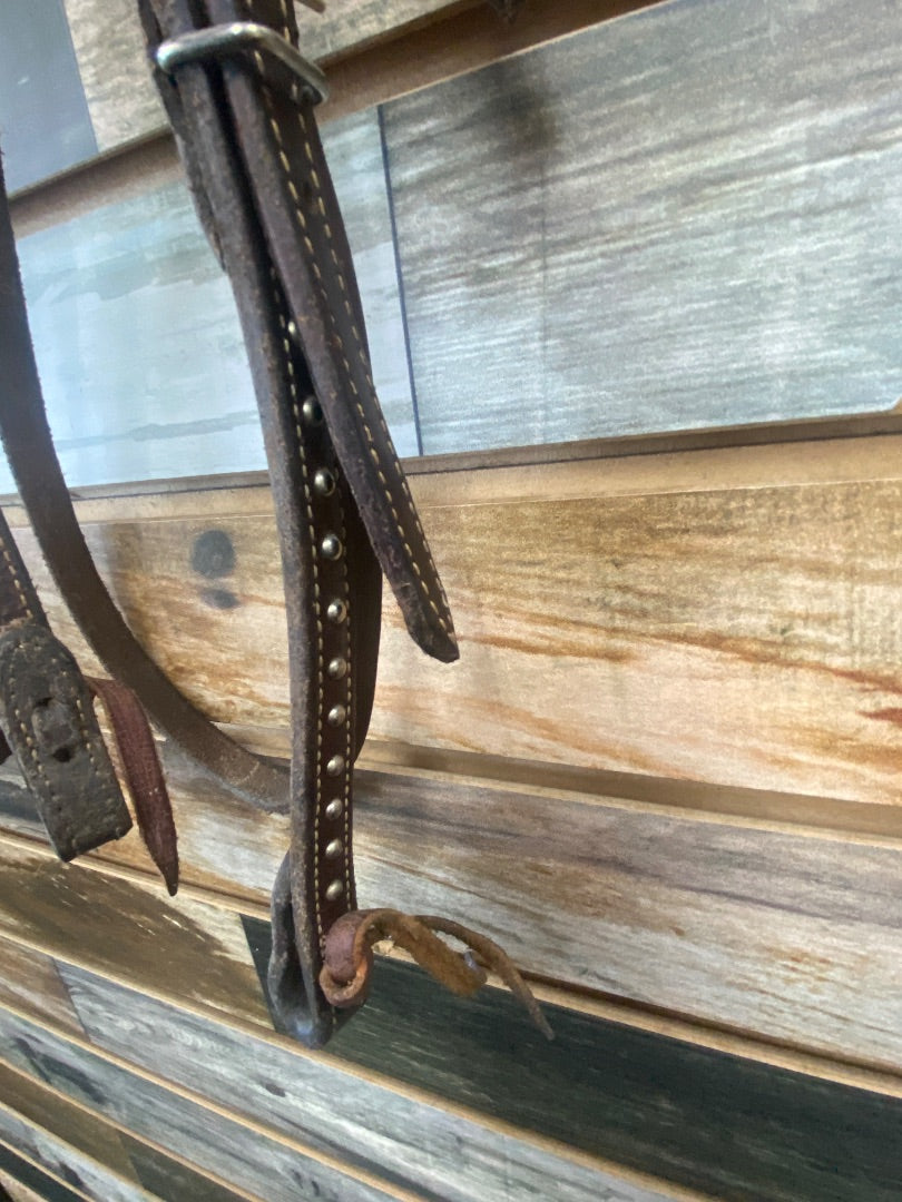 USED Martin Saddlery Dark Brown Leather Martin Saddlery Headstall Horse Dark Brown