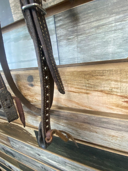 USED Martin Saddlery Dark Brown Leather Martin Saddlery Headstall Horse Dark Brown
