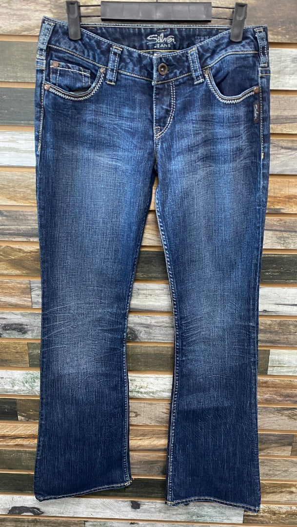 USED  Silver Pioneer Jeans 30/33 Dark Wash