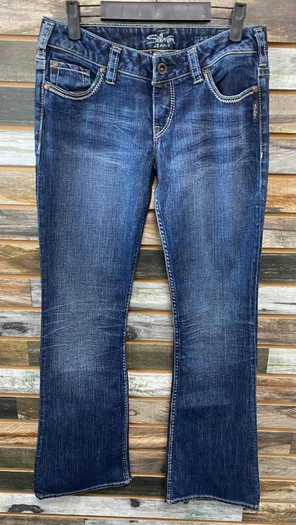 USED  Silver Pioneer Jeans 30/33 Dark Wash