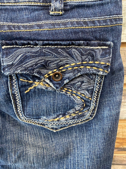 USED  Silver Pioneer Jeans 30/33 Dark Wash