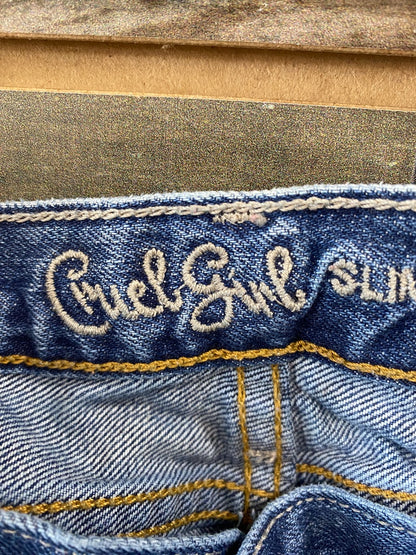 USED Cruel Girl Slim Jean 13 X Long Dark Wash