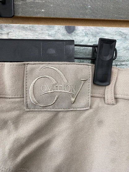 USED Ovation Knee Patch Breeches XXL (16) Tan