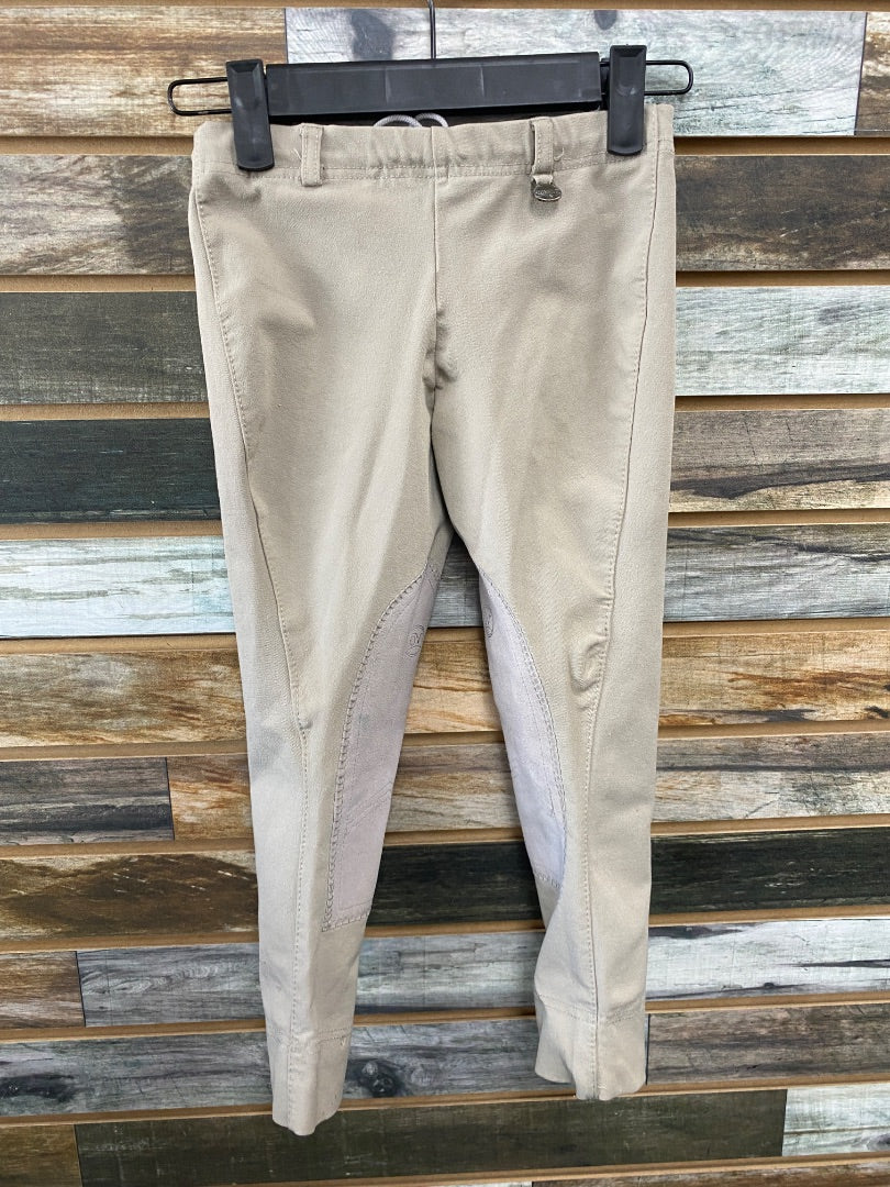 USED Warm Grey Ovation Kids Breeches | 4