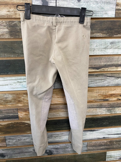 USED Warm Grey Ovation Kids Breeches | 4