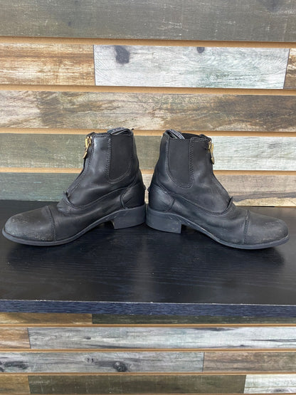 USED US 1 Ariat Kids Paddock Boots in Black
