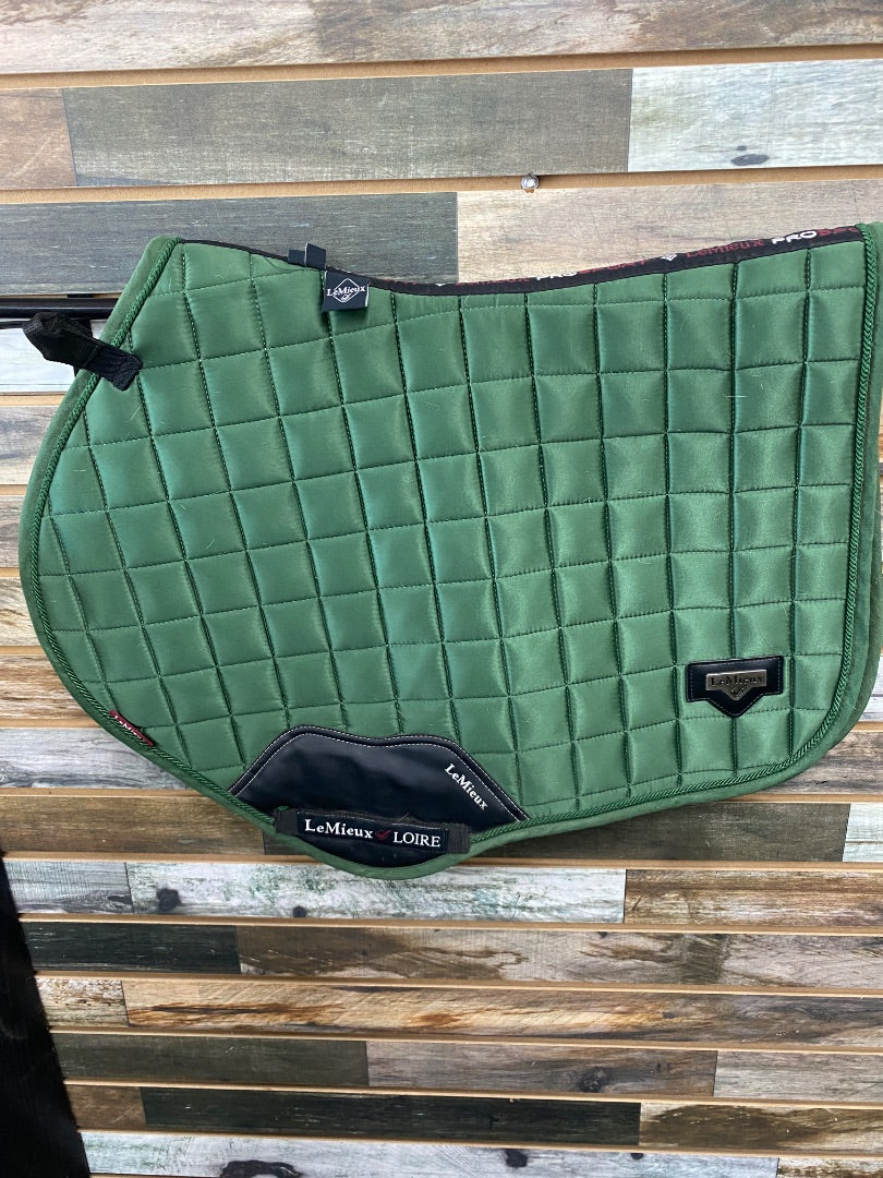 USED LeMieux CC Saddle Pads Large Hunter Green (Loire)