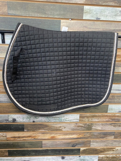 USED PRI AP Pad Horse Black | White Piping