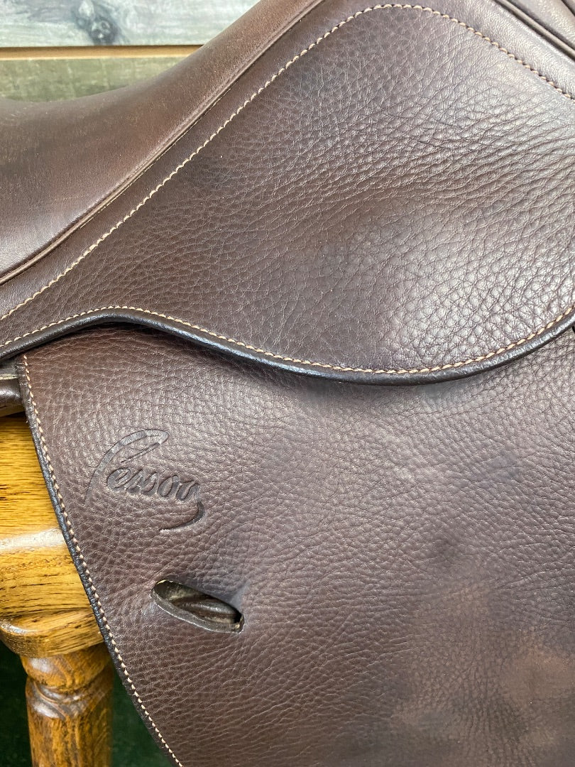 USED 16" Pessoa XCH A/O Jr. H/J Saddle | Semi-Deep Seat & Short Flap