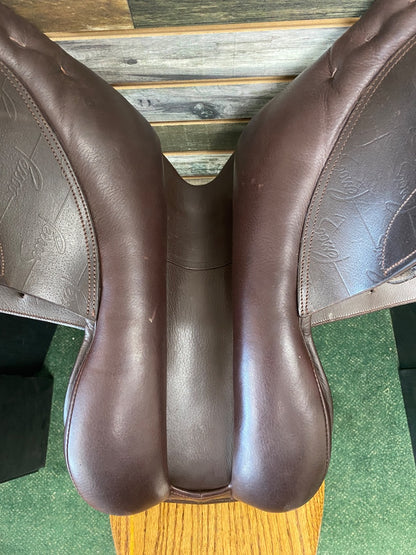 USED 16" Pessoa XCH A/O Jr. H/J Saddle | Semi-Deep Seat & Short Flap