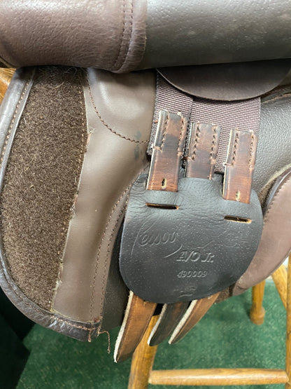 USED 16" Pessoa XCH A/O Jr. H/J Saddle | Semi-Deep Seat & Short Flap