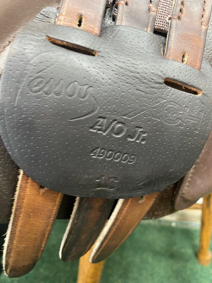 USED 16" Pessoa XCH A/O Jr. H/J Saddle | Semi-Deep Seat & Short Flap