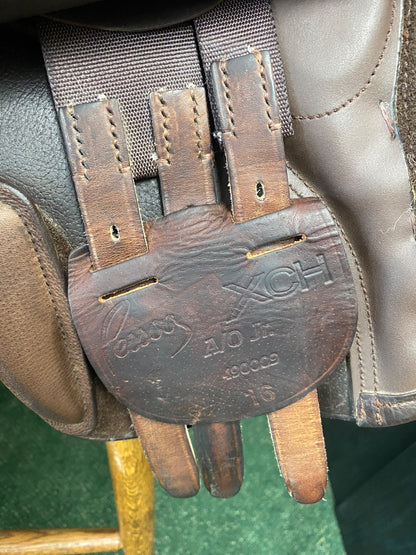 USED 16" Pessoa XCH A/O Jr. H/J Saddle | Semi-Deep Seat & Short Flap