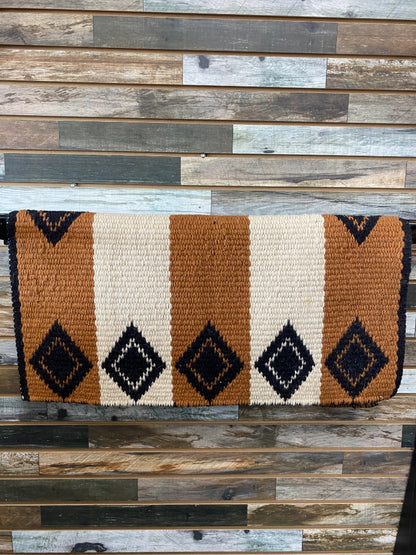 USED No Brand Western Saddle Pads Horse Orange/Tan