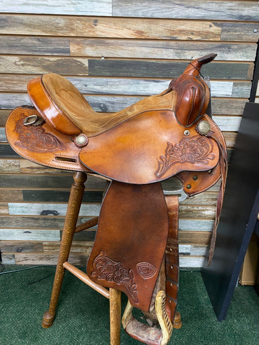 USED Herford Textan Trail/Ranch Saddle 15" Medium Oil