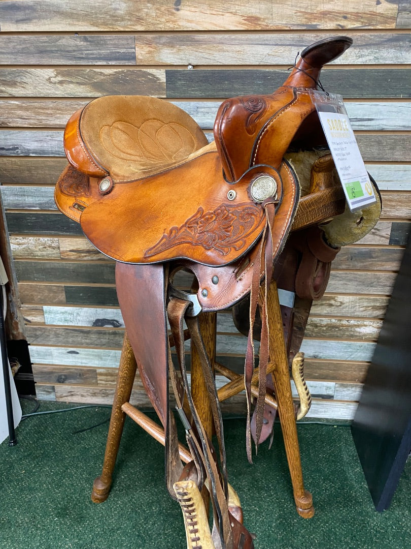 USED Herford Textan Trail/Ranch Saddle 15" Medium Oil