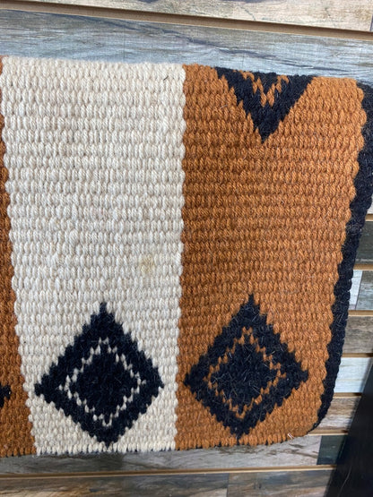 USED No Brand Western Saddle Pads Horse Orange/Tan