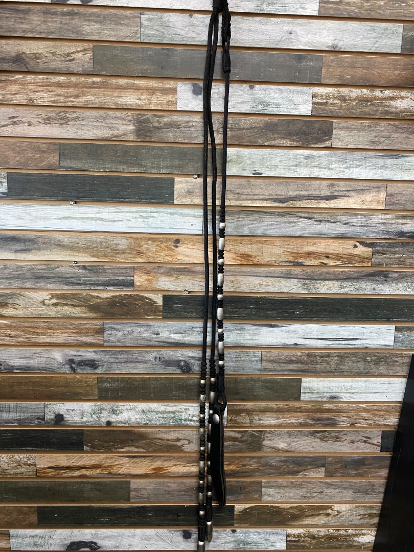 USED  Weighted Rommel Reins  Black