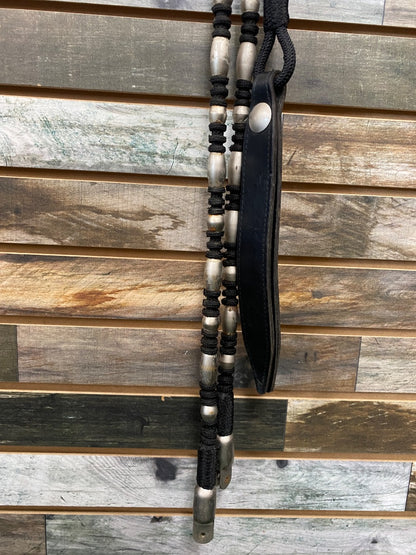 USED  Weighted Rommel Reins  Black