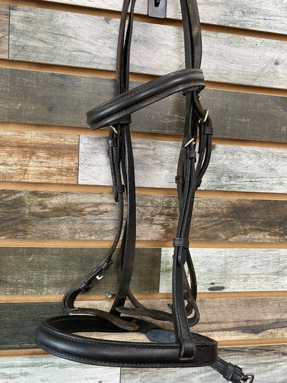 USED  English Bridle with Laced Reins Horse Black