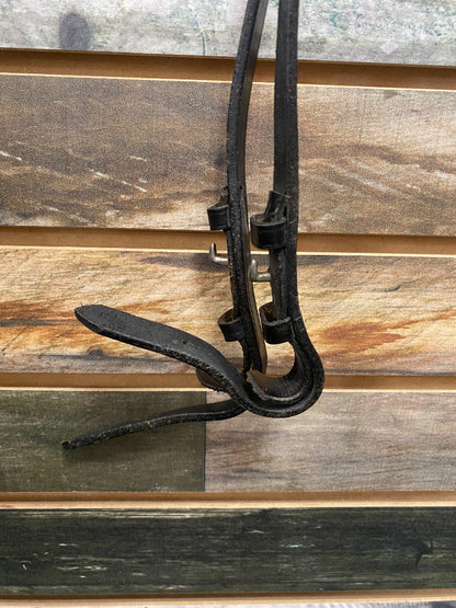 USED  English Bridle with Laced Reins Horse Black
