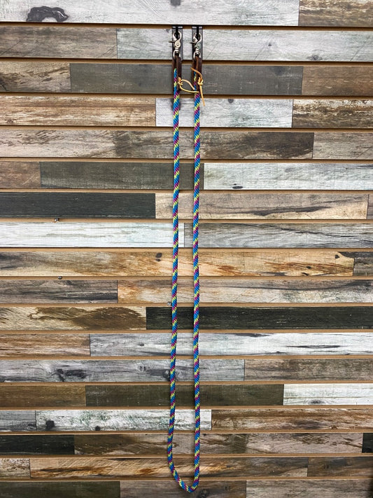 USED Weaver Nylon Reins  Blue/Purple/Green
