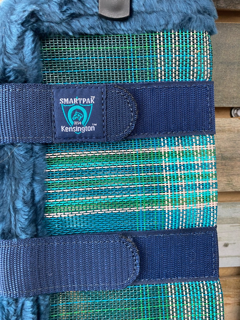 USED Kensington Fleece Lined Fly Boots Large Teal/Green/Navy