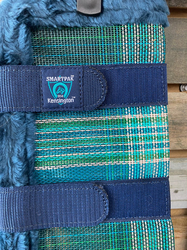 USED Kensington Fleece Lined Fly Boots Large Teal/Green/Navy