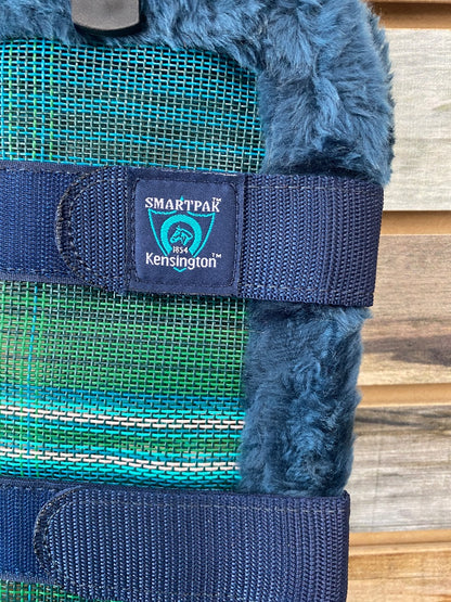 USED Kensington Fleece Lined Fly Boots Large Teal/Green/Navy