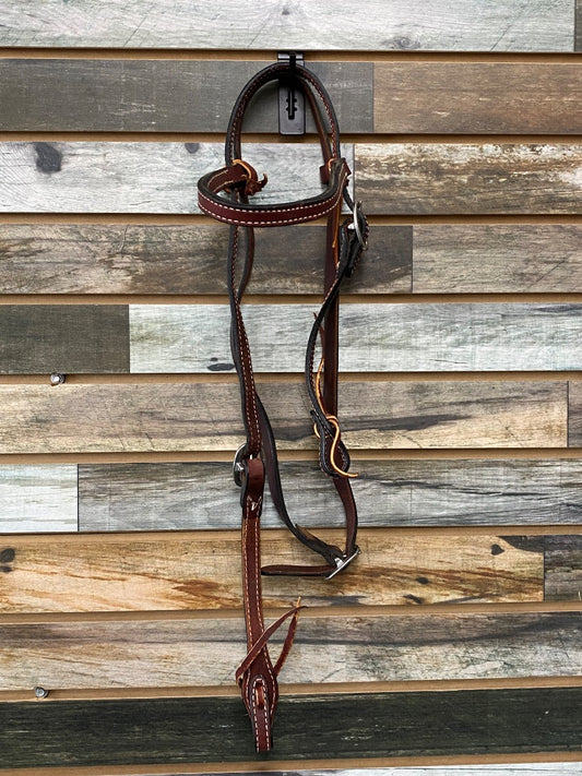 USED  Western Browband Headstall  Dark Oil