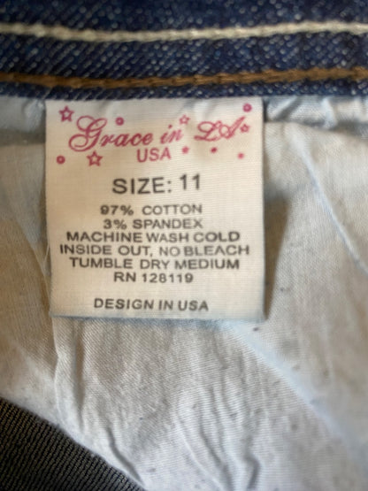 USED Grace in LA Ladies Western Jeans 11 Denim