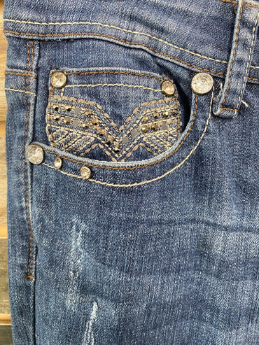 USED Grace in LA Ladies Western Jeans 11 Denim