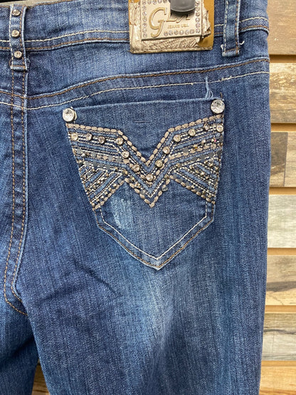 USED Grace in LA Ladies Western Jeans 11 Denim