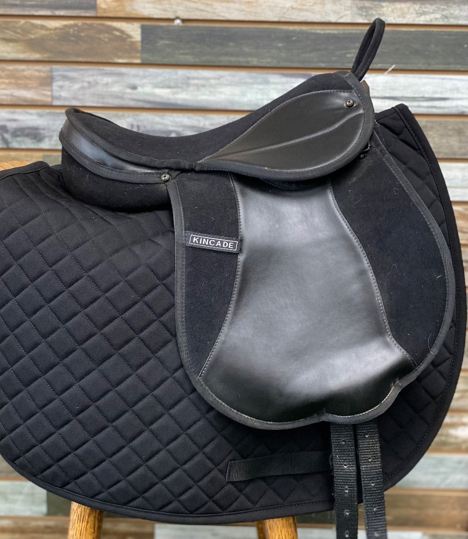 USED Kincade Synthetic Kids English Saddle & Girth