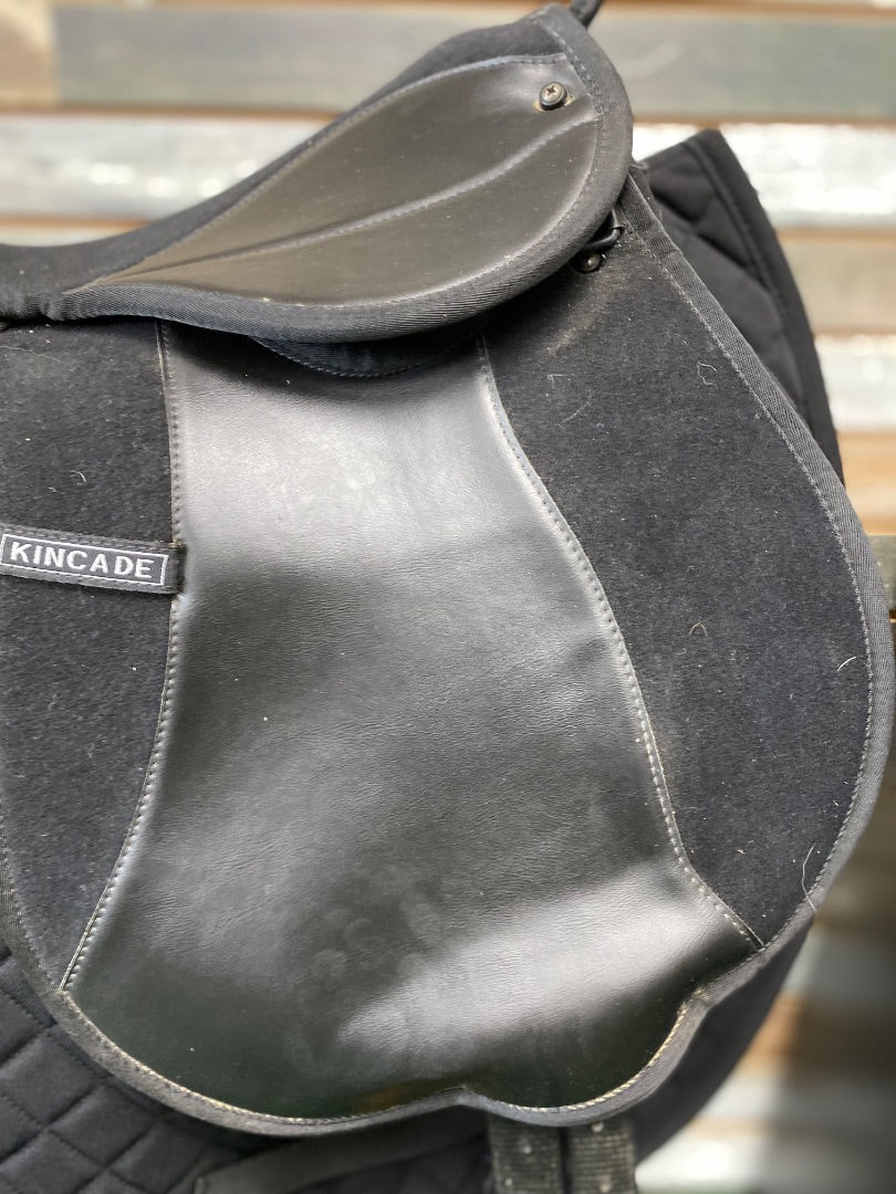 USED Kincade Synthetic Kids English Saddle & Girth