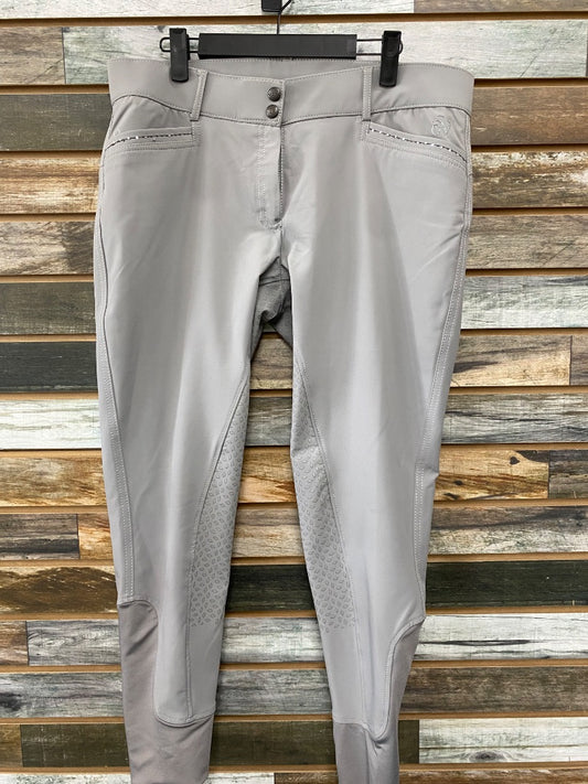 USED Ovation Elegance Ladies English Breech Fullseat 34R Grey